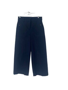 J. CREW Women’s Size 4 Sydney Navy Blue High Rise Wide Leg Pants BF404